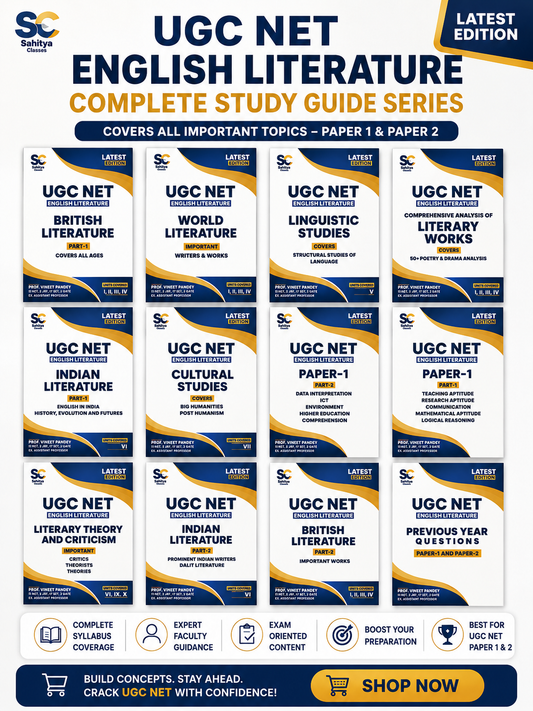 UGC NET English Literature 2026 – Complete Study Guide Series | Latest 2026 Edition by Prof. Vineet Pandey